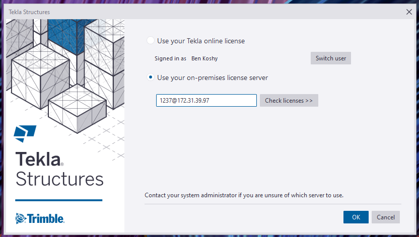 AWS VPN to Tekla License Server