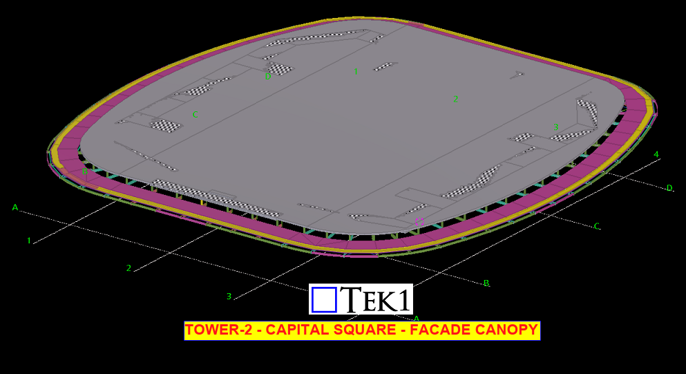 TOWER 2 – CAPITAL SQUARE – FACADE CANOPY