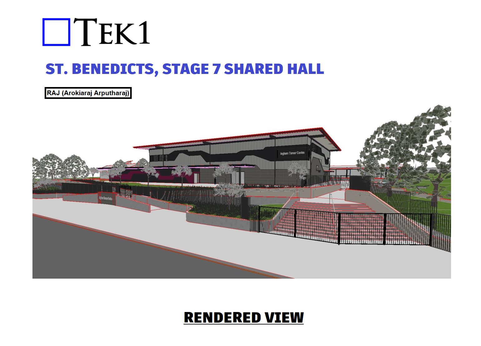 St. Benedict’s Stage 7 Hall, Oran Park