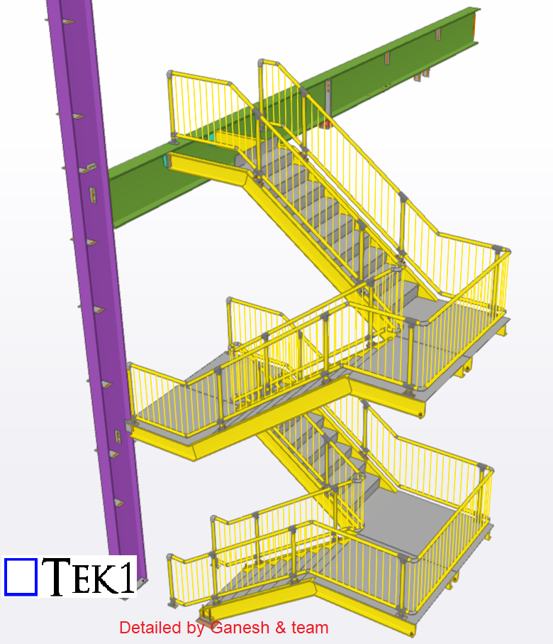 Preston tram shed – Stair & handrail