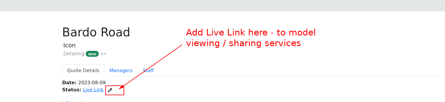 Staff Memo #25: How to add Live Links to Model Sharing Services