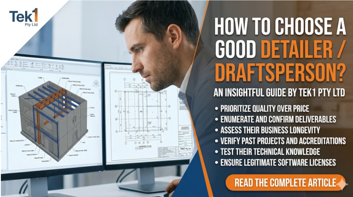 How to choose a good detailer / draftsperson?