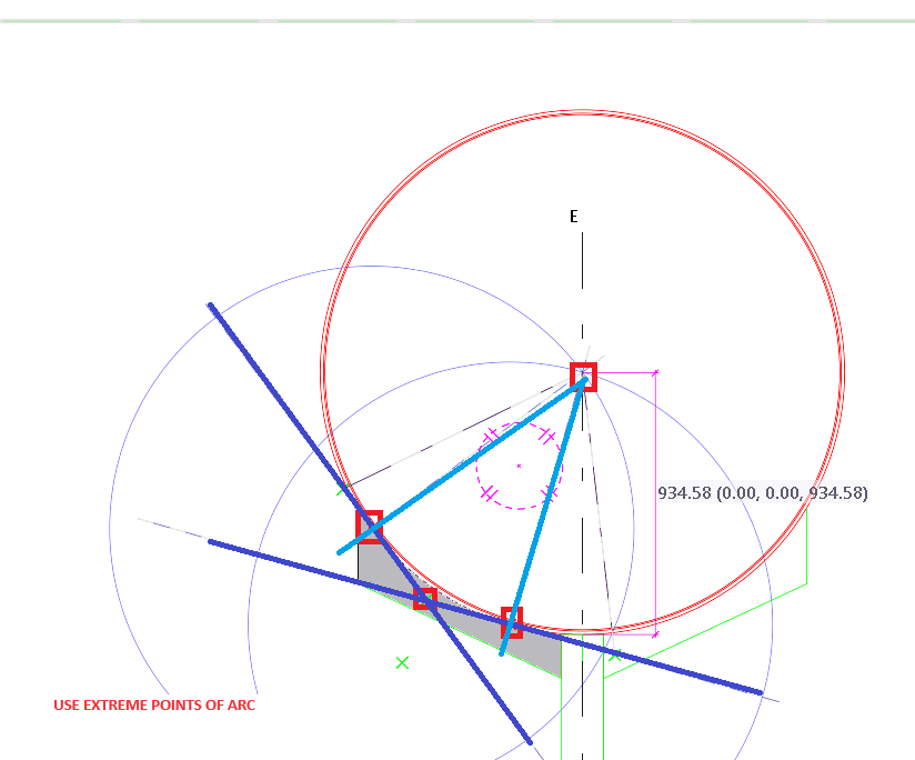 Create Radius with Polygon Cut