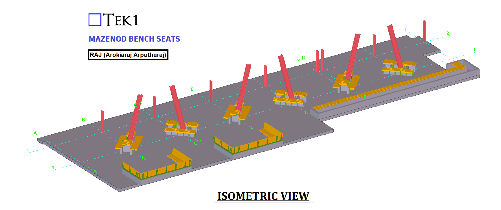 MAZENOD BENCH SEATS