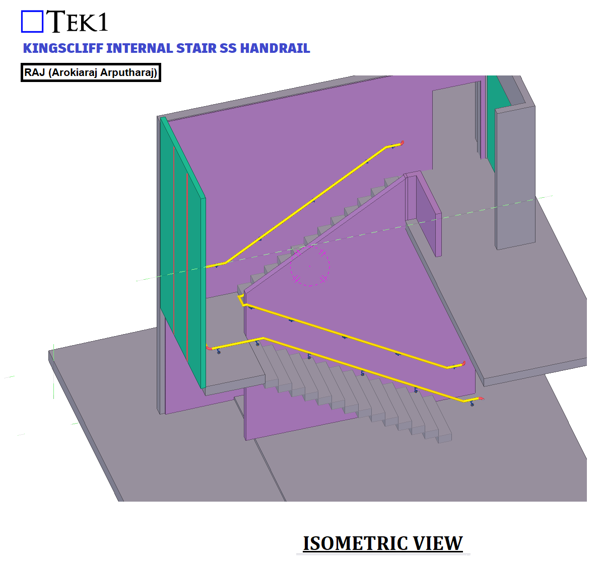 KINGSCLIFF INTERNAL STAIR SS HANDRAIL