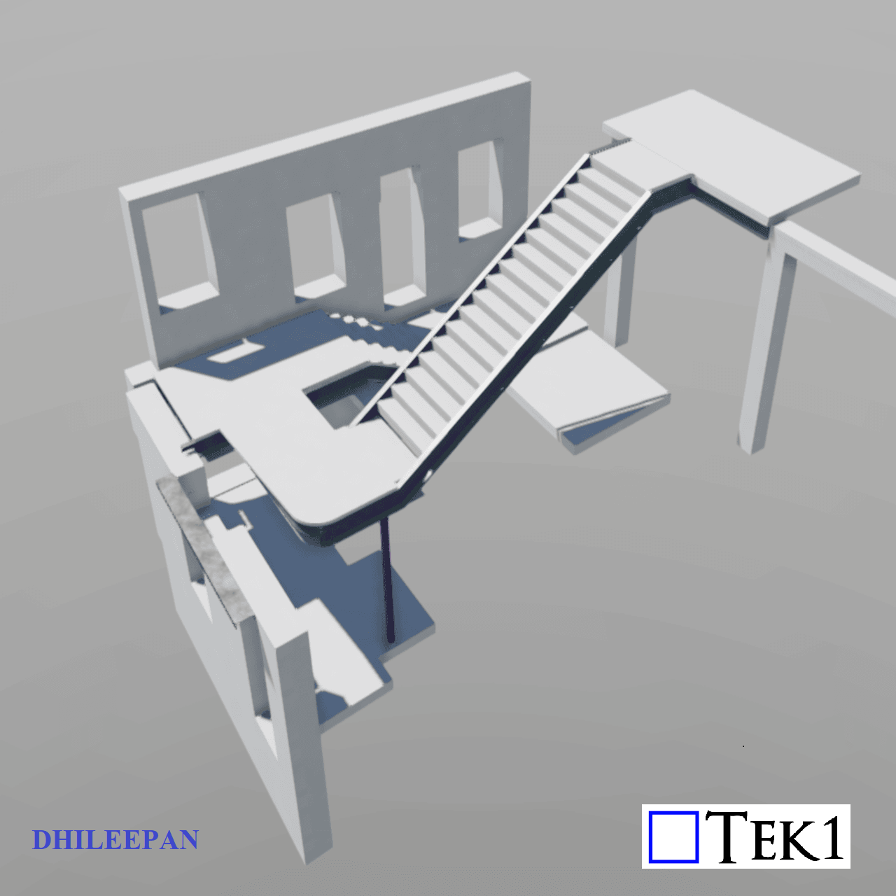 Addressing Stair Landing Slopes with Steel Modifications