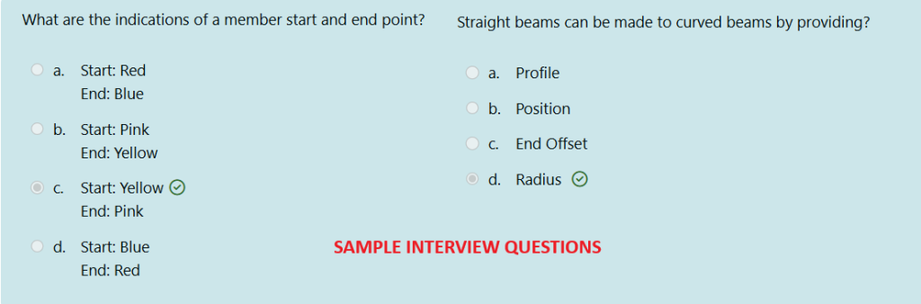 TEKLA INTERVIEW QUESTION