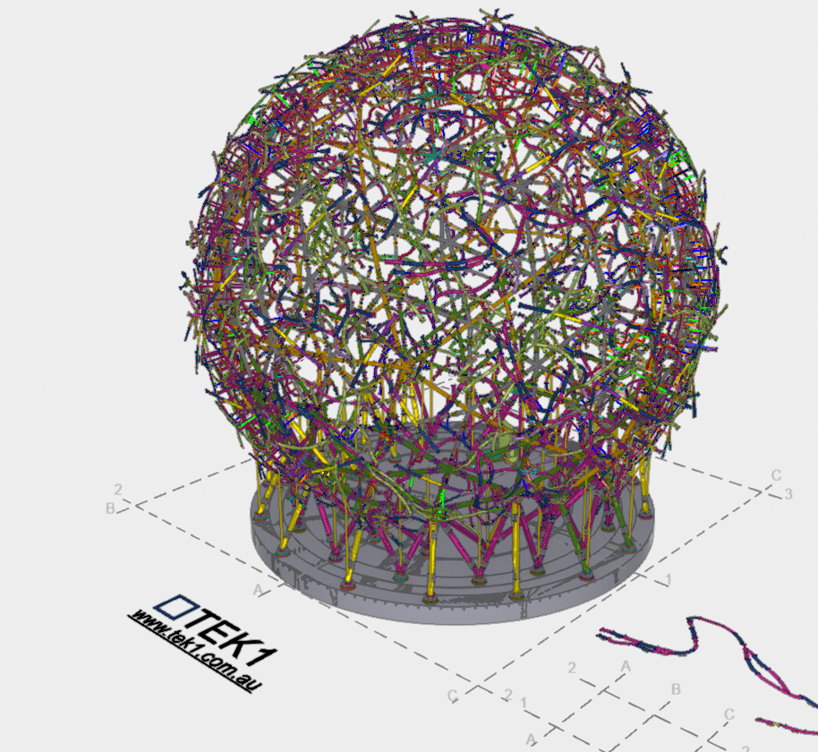 Complex Tekla Model – Emu in the Sky