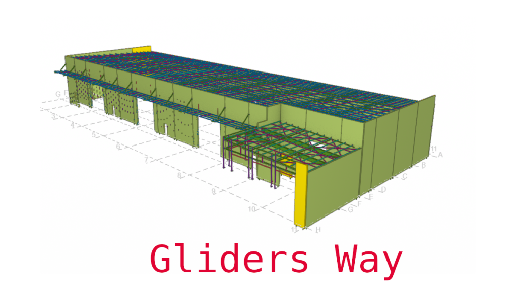 Gliders Way Precast Panels and Structural Steel Mdoel